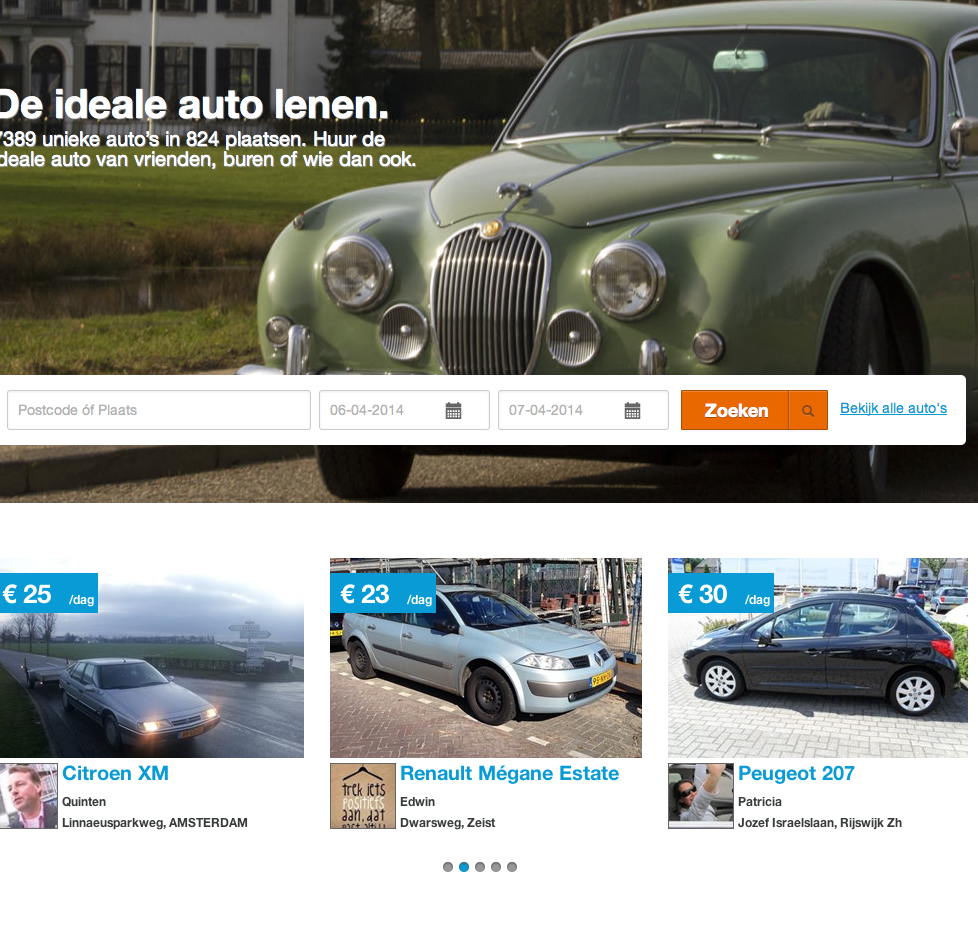 SnappCar is succesvolste Nederlandse voorbeeld van deeleconomie